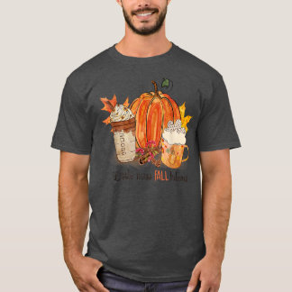 Kleine Miss Fall Bulous Vintag Pumpkin Sonnenblume T-Shirt