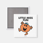 Kleine Miss Fun schwingt fröhlich Magnet (Vorderseite/Rückseite)