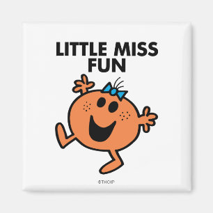 Kleine Miss Fun schwingt fröhlich Magnet