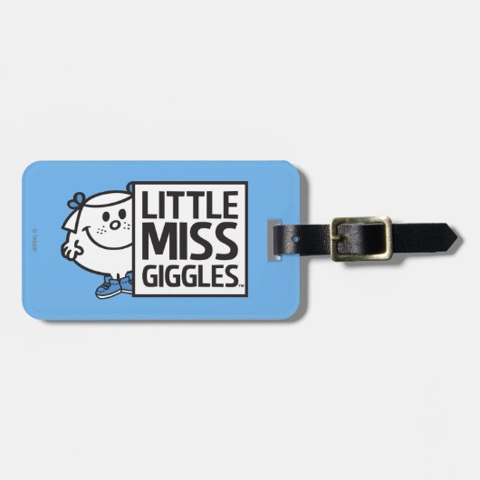 Kleine Miss Giggles Gepäckanhänger (Vorderseite horizontal)
