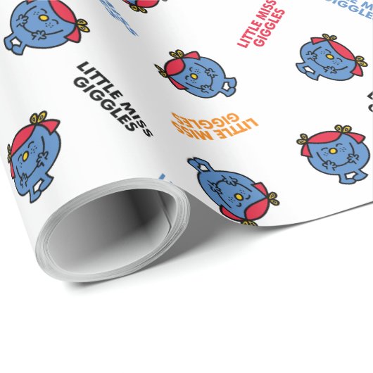 Kleine Miss Giggles | Muster Geschenkpapier (Rolleneckpunkt)