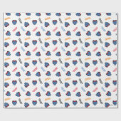 Kleine Miss Giggles | Muster Geschenkpapier (Flach)