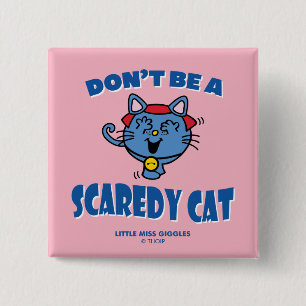 Kleine Miss Giggles Scaredy Cat Halloween Button