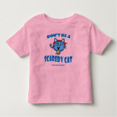 Kleine Miss Giggles Scaredy Cat Halloween Kleinkind T-shirt (Vorderseite)
