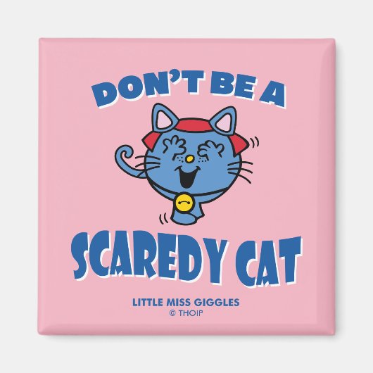 Kleine Miss Giggles Scaredy Cat Halloween Magnet (Vorne)