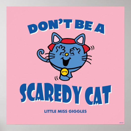 Kleine Miss Giggles Scaredy Cat Halloween Poster (Vorne)