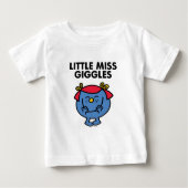 Kleine Miss Giggles | Schwarze Schrift Baby T-shirt (Vorderseite)