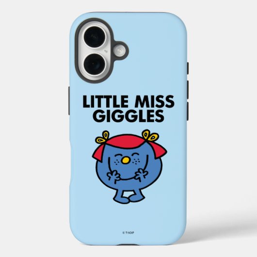 Kleine Miss Giggles | Schwarze Schrift Case-Mate iPhone Hülle (Rückseite)