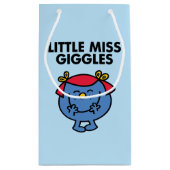 Kleine Miss Giggles | Schwarze Schrift Geschenktüte (Rückseite)