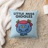 Kleine Miss Giggles | Schwarze Schrift Kissen (Decke)