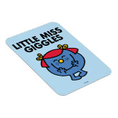 Kleine Miss Giggles | Schwarze Schrift Magnet (Rechte Seite)