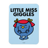 Kleine Miss Giggles | Schwarze Schrift Magnet (Vertikal)
