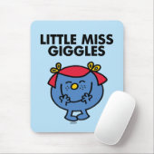 Kleine Miss Giggles | Schwarze Schrift Mousepad (Mit Mouse)