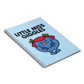 Kleine Miss Giggles | Schwarze Schrift Notizblock (Rechte Seite)