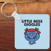 Kleine Miss Giggles | Schwarze Schrift Schlüsselanhänger (Vorderseite)