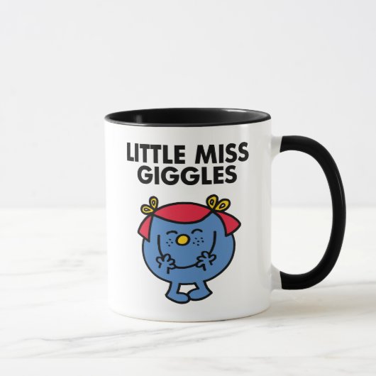 Kleine Miss Giggles | Schwarze Schrift Tasse (Rechts)