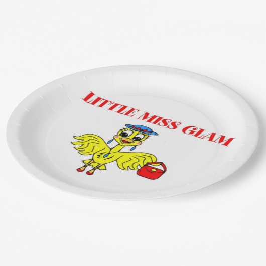 KLEINE MISS GLAM PAPPTELLER (Schrägansicht)