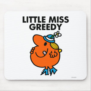 Kleine Miss Greedy leckt sich die Lippen Mousepad