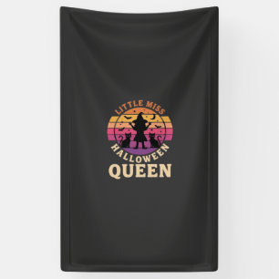 Kleine Miss Halloween Königin Hexe Katze Design_1 Banner