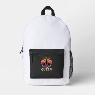 Kleine Miss Halloween Königin Hexe Katze Design_1 Bedruckter Rucksack