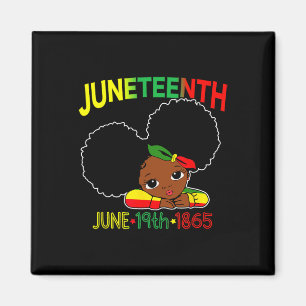Kleine Miss Juneteenth Celebrate 19. 1865 June Bl Magnet