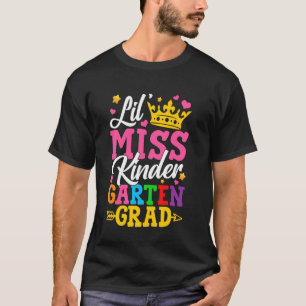 Kleine Miss Kindergarten-Absolvent Abschluss Ende  T-Shirt