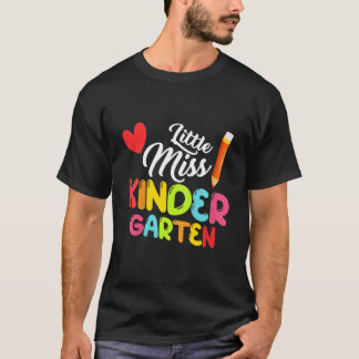 Kleine Miss Kindergen Zurück zur Schule Er T-Shirt