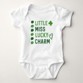 Kleine Miss Lucky Charm // Niedlicher St Patrick's Baby Strampler