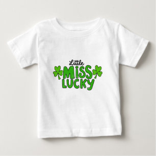 Kleine Miss Lucky - Niedliches Kleeblatt Baby T-shirt