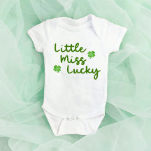 Kleine Miss Lucky St Patrick's Day Green Clover