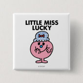 Kleine Miss Lucky versteckt ihren Mund Button (Vorderseite)