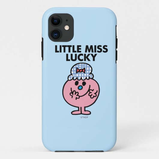 Kleine Miss Lucky versteckt ihren Mund Case-Mate iPhone Hülle (Rückseite)