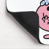 Kleine Miss Lucky versteckt ihren Mund Mousepad (Ecke)
