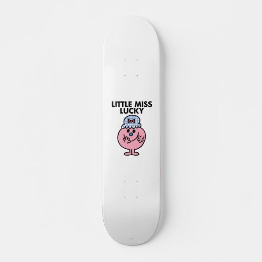 Kleine Miss Lucky versteckt ihren Mund Skateboard (Vorne)