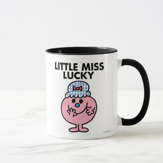 Kleine Miss Lucky versteckt ihren Mund Tasse (Rechts)