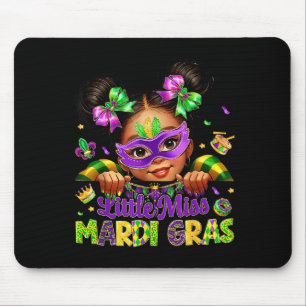 Kleine Miss Mardi Gras Karneval New Orleans Fleur Mousepad