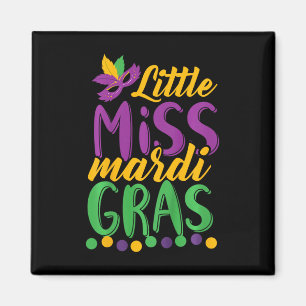 Kleine Miss Mardi Gras Lustiger Mardi Gras 2020  Magnet