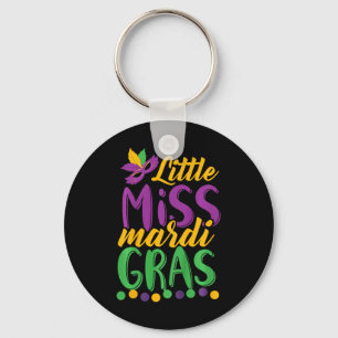 Kleine Miss Mardi Gras Lustiger Mardi Gras 2020 Schlüsselanhänger