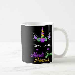 Kleine Miss Mardi Gras Princess Unicorn Mädchen Ki Kaffeetasse