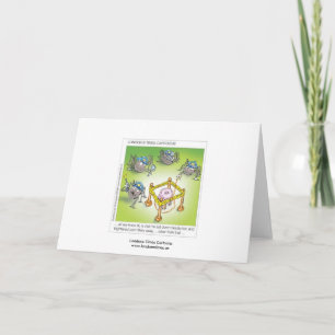 Kleine Miss Muffet Police Funny Greeting Card Karte