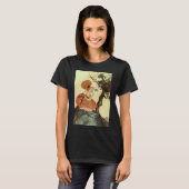 Kleine Miss Muffet & Spider, Vintage Muttergoose T-Shirt (Vorne ganz)