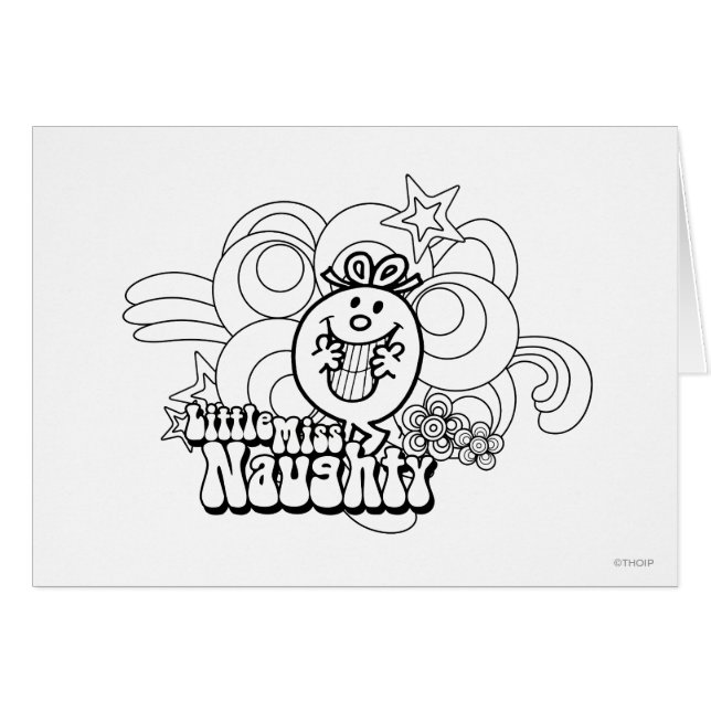 Kleine Miss Naughty mit feinem Hintergrund (Vorderseite (Horizontal))