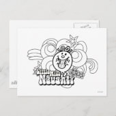 Kleine Miss Naughty mit feinem Hintergrund Postkarte (Vorne/Hinten)