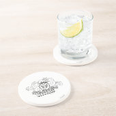 Kleine Miss Naughty mit feinem Hintergrund Untersetzer (Seite)