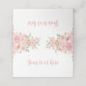 Kleine Miss ONEderful Birthday Food Platzkarte (Außenseite Aufgefaltet)