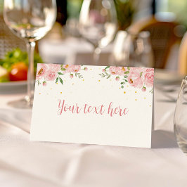 Kleine Miss ONEderful Birthday Food Platzkarte