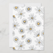 Kleine Miss ONEderful Daisy Birthday Einladung -W (Rückseite)