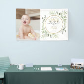 Kleine Miss ONEderful Girl Erster Geburtstag Foto Banner (Messeveranstaltung)