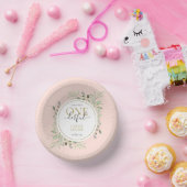 Kleine Miss ONEderful Girl Erster Geburtstag Pink Pappteller (Party)