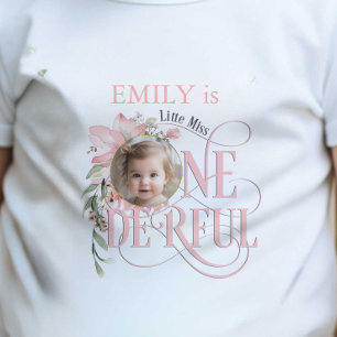 Kleine Miss Onederful, Pink, Baby Girl 1. T-shirt